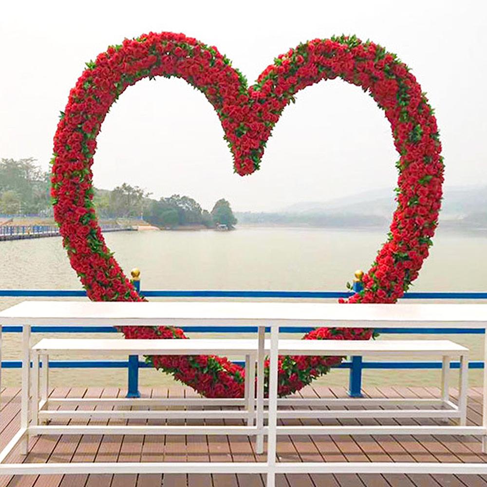 Flower Garland Fake Rose Vine Artificial Flowers Hanging Rose for Wedding Arch Garden Background Home Hotel Decor
