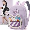 Adorable Cat Graphic Backpack For Students Featuring Large Capacity And Waterproof Nylon Fabric