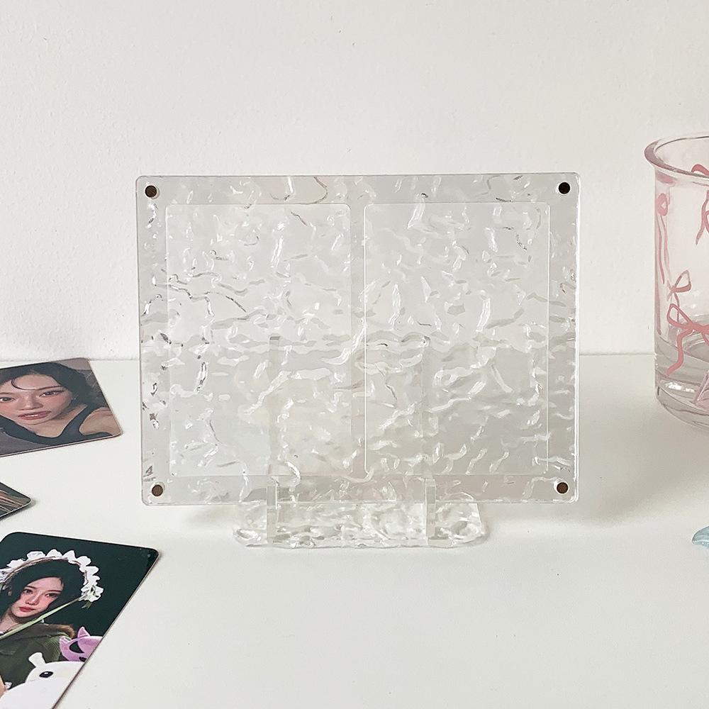 Acrylic Photo Frame Compact Picture Frame Stand Kpop Photocard Holder Professional Appearance Desktop Card Display For Trading