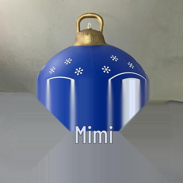 Luminous PVC Inflatable Christmas Ball for Indoor and Outdoor Decorations