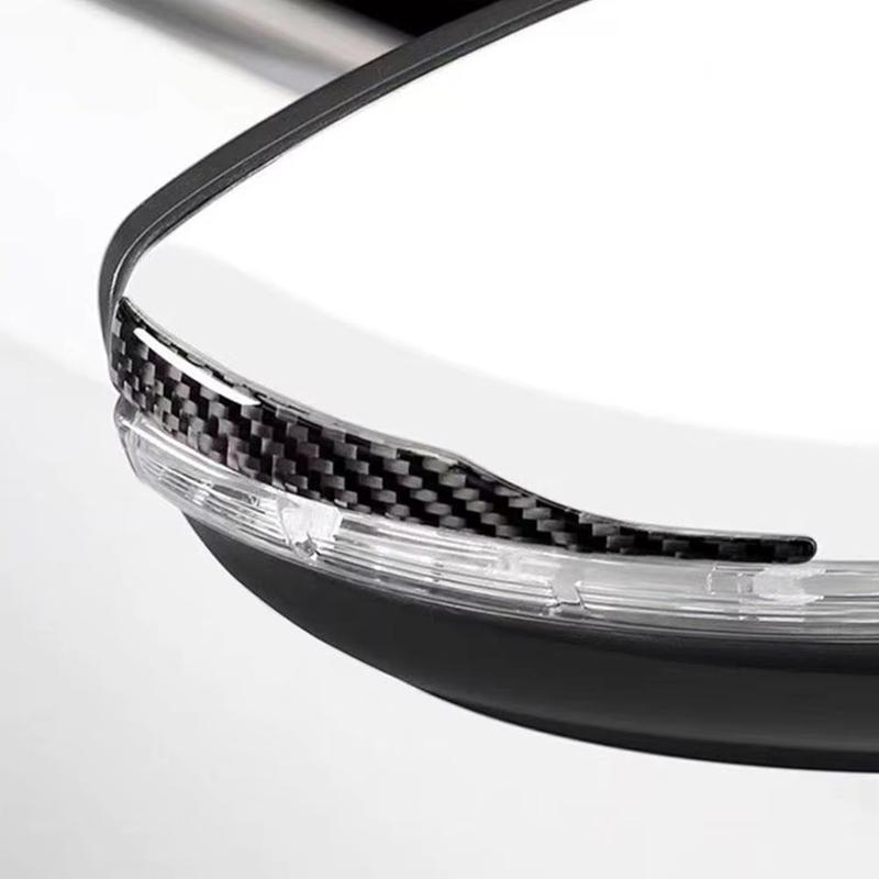 2026 Universal  Anti-collision Strip 2Pcs Rearview Mirror Anti-scratch Strip Car Sticker Decoration Reflective Strip Auto Parts