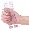 Gel Nail Stickers Full Cover Self Adhesive French Manicure Strips Quick Apply No UV Light Required with Nail File Stick