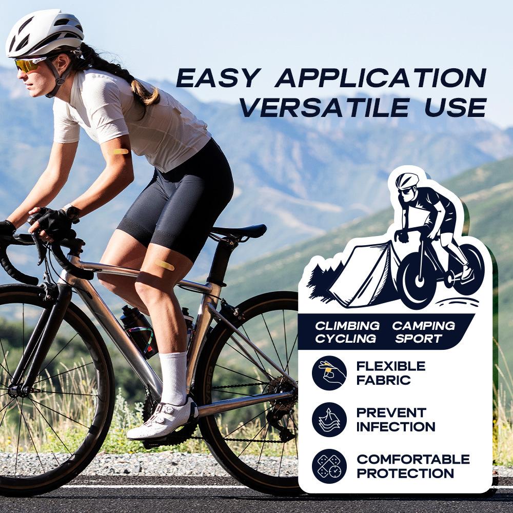 Sumifun 100 Stück Pflaster Hämostase Klebepflaster Wasserdicht Atmungsaktiv Hämostatische Aufkleber Überleben Notfall Wundpflaster Wasserdicht