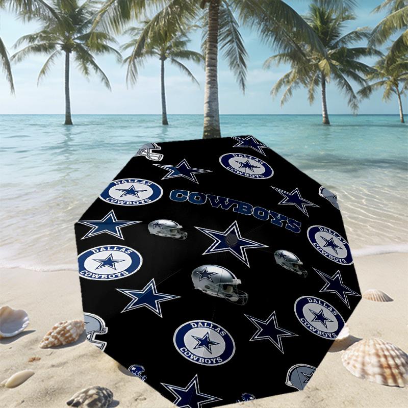 Dallas Cowboys Print Umbrella Automatic Opening/ Closing - Portable Foldable Design - Daily use for Travel/Outdoor - Gift for Birthday