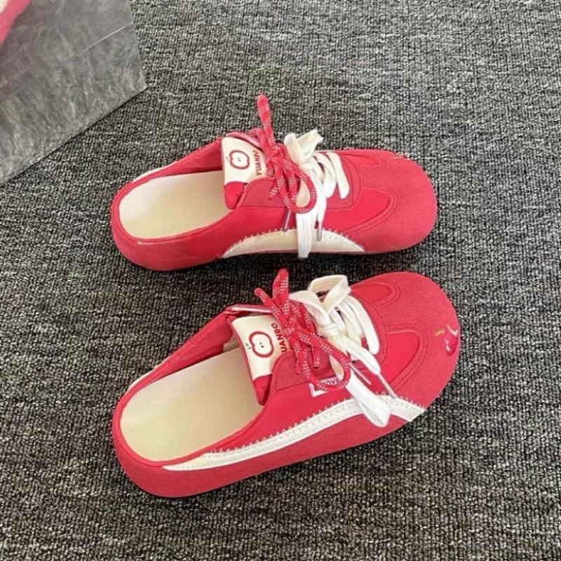 Versatile women's new summer one-pedal with skirt bag head half slippers women