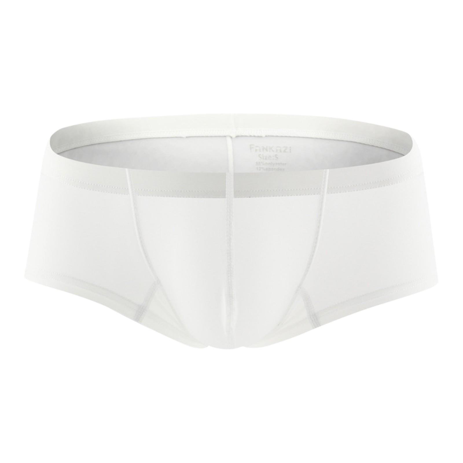 

Мужское индивидуальное по цвету повседневное и удобное высокоэластичное нижнее белье с низкой талией M белый