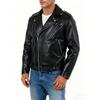 European and American men's PU leather jacket motorcycle jacket slim lapel zipper jacket fashion trend autumn