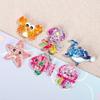 Pack Of 2/6 Sea Creature Resin Figurines Ornament for Craft Picture Frames Phone Case Scrapbooking and Hair Accessories