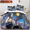 3D Anime Genshin Impact Xiao SUCROSE Qiqi Bedding Set Printed Single Comforter Duvet Cover Pillow Case 3 Pieces Kids Adult Size