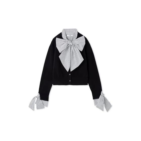 SNIDEL Bowtie Docking Knit Pullover SWNT254229 Women s