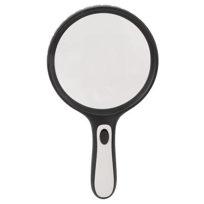 Ręczna Lupa 3X 6X Podwójna Soczewka ze Szkła Optycznego Ergonomiczna Podświetlana Lupa z LED