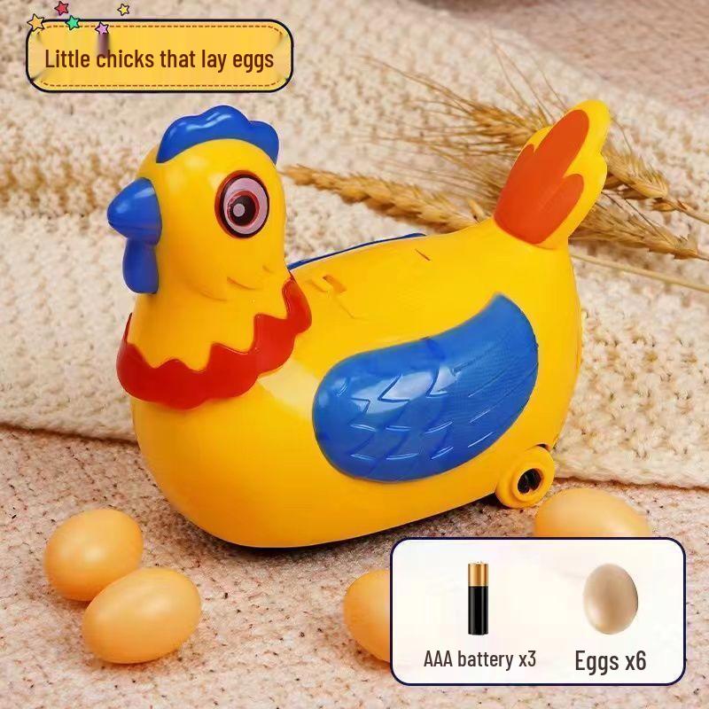 Electric Egg-Laying Singing Hen & Rooster Educational Toy for Kids