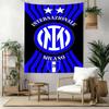 Inter Milan Wall Decor Tapestry Art For Pet Memorial Birthdaywedding Party Backdrop Family Gift