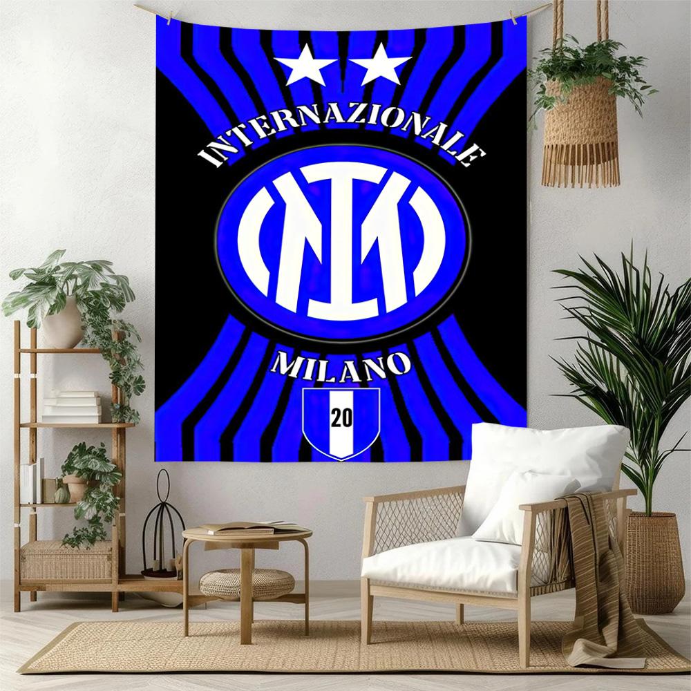 Inter Milan Wall Decor Tapestry Art For Pet Memorial Birthdaywedding Party Backdrop Family Gift