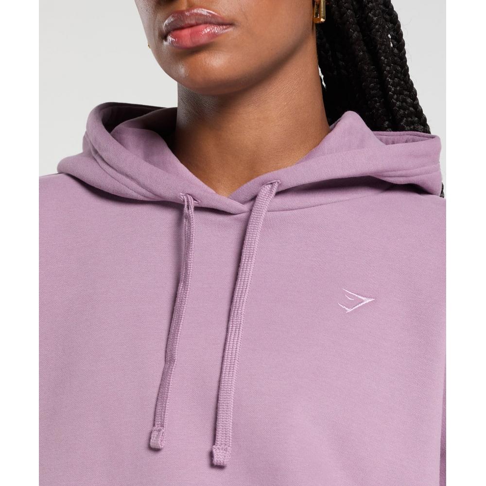 Gymshark Fleece Oversized Hoodie Soft Purple B8a7h Pbzs