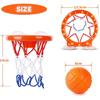 4Pcs Bathroom Shooting Game Toy Bathtub Basketball Hoop Set Fun Kids Bath Toys With 3 Balls Gift For Toddler Kids Children Baby