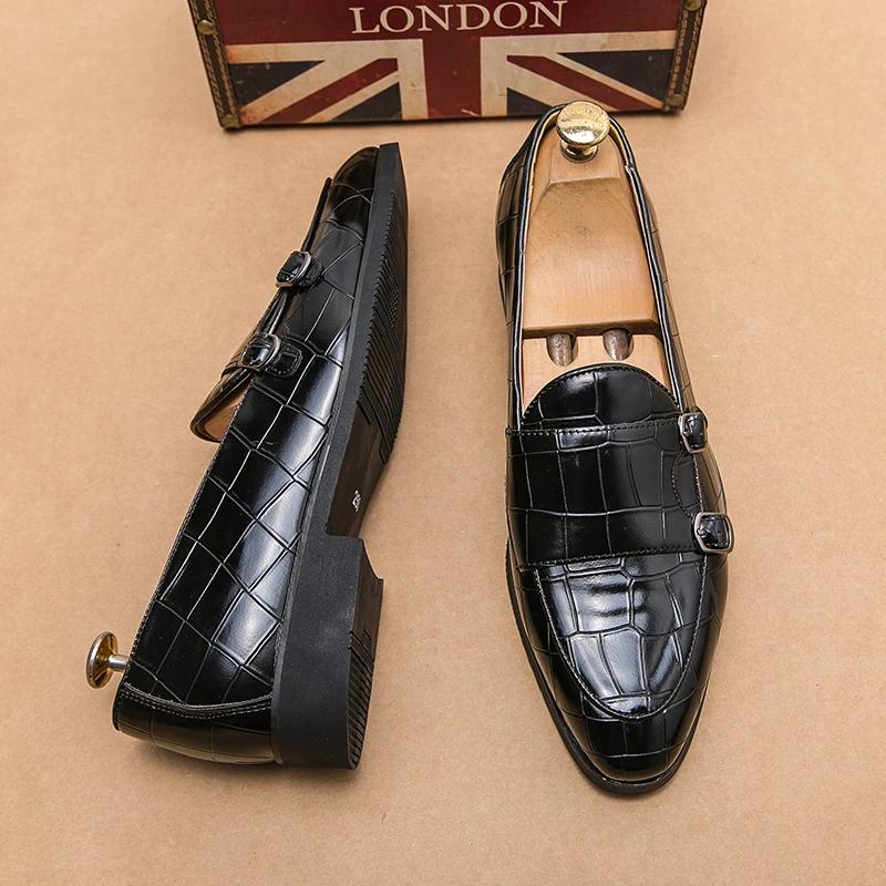 Men's Casual Shoes Plus Size Leather Luxury Designer Social drivingParty Shoes Adult Fashion Dress Moccasins Men Loafers