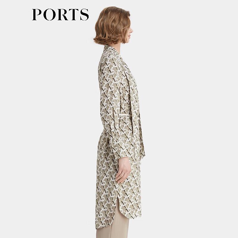 PORTS Women's Elegant Tie-Waist Midi Dress