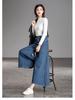 2025 Spring Women's High Waist European Wide Leg Flared Jeans