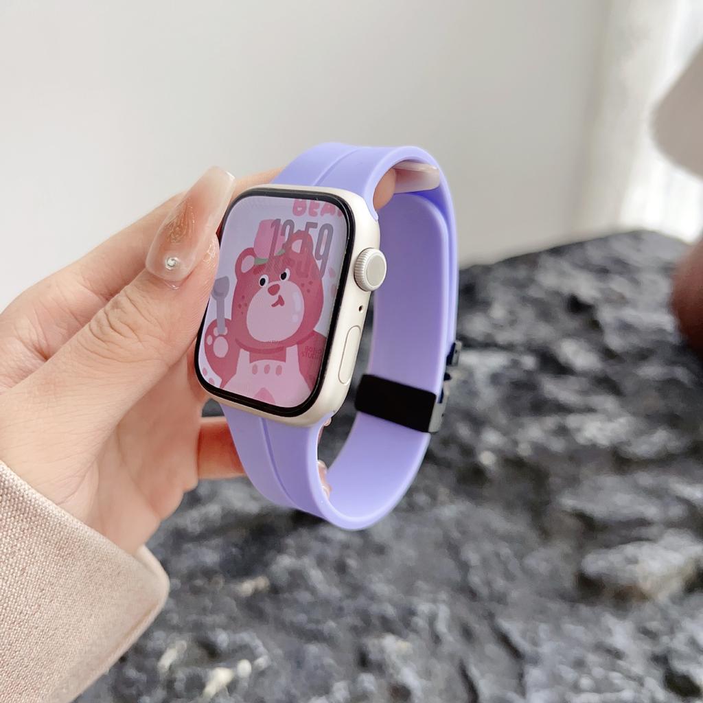 For Apple Applewatch109876 Generation Watch Parachute Buckle Silicone Strap Iwatchse New