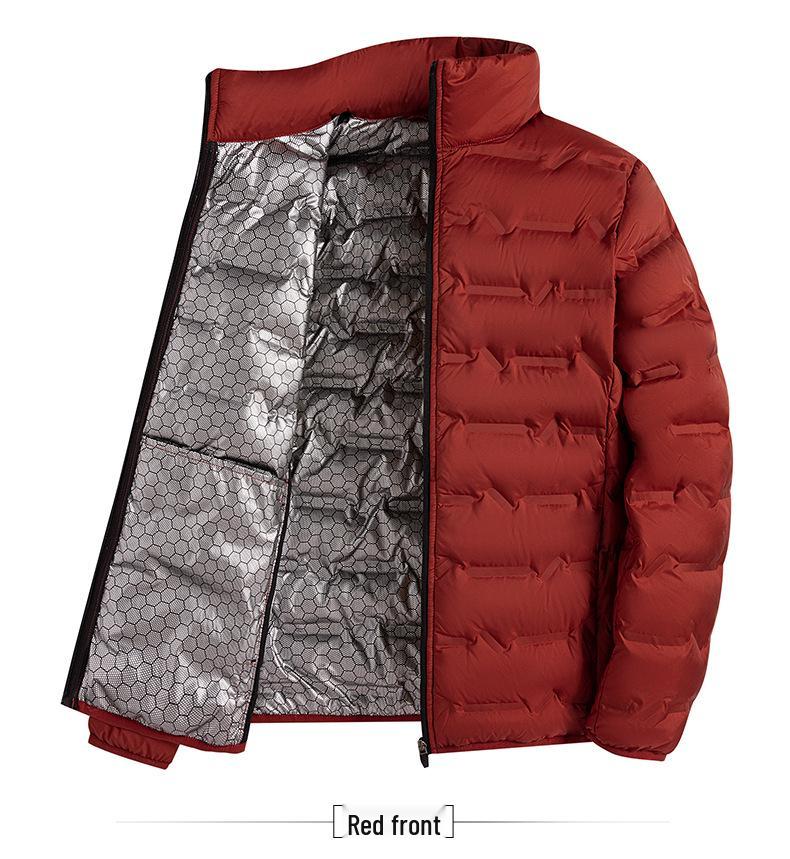 Men's Lightweight Graphene Down Jacket - 80% White Duck Down, Warm and Casual