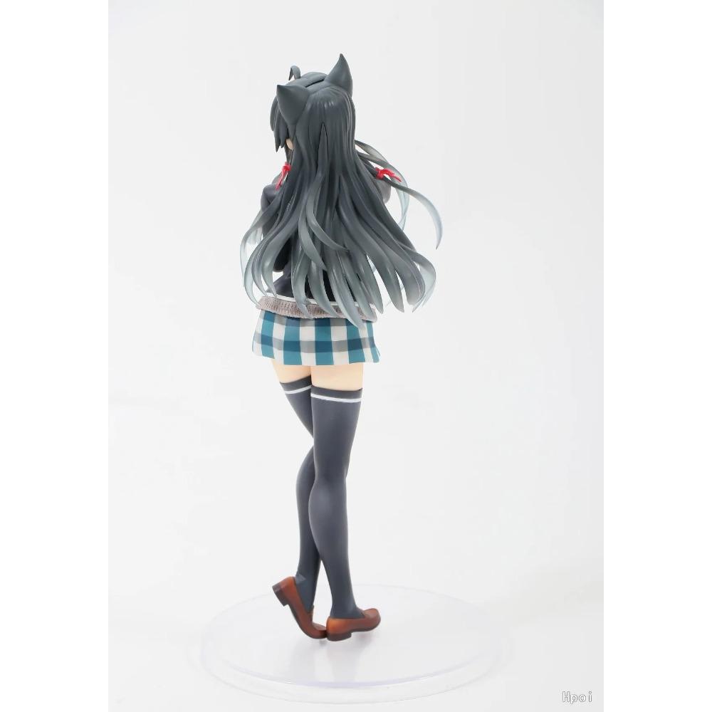 20CM Anime Yukinoshita Yukino Figure Yahari Ore no Seishun Love Comedy wa MachigatteiruZoku Nekomimi Seifuku Ver Model Toy
