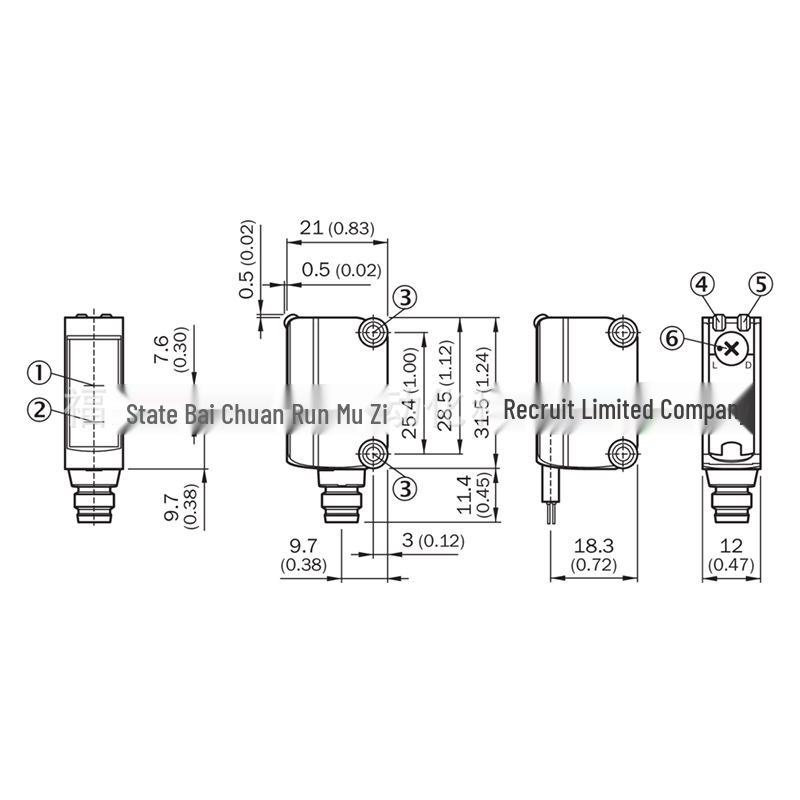 GL6-P1211 Sick Mini Photoelectric Sensor, Mirror Reflective, Brand New (1059922) GL6-P1211