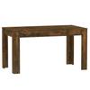 Dining Table Smoked Oak 140 x 74.5 x 76 cm Wood Based Panel