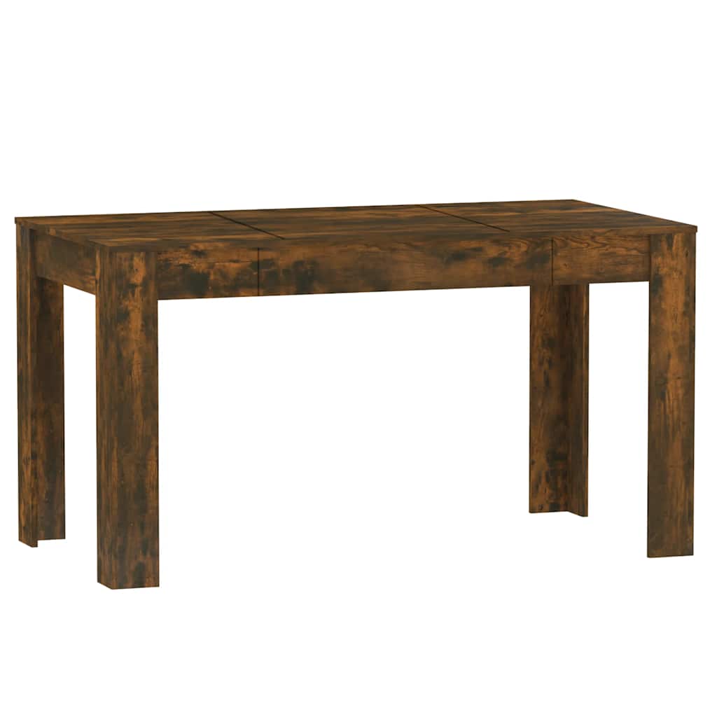Dining Table Smoked Oak 140 x 74.5 x 76 cm Wood Based Panel