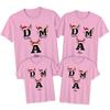 Daddy Mummy Anne Reindeer Christmas Family Matching Holidays TShirt Set