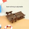 5Pcs Doll-House Miniature Swimming Pool Beach Chair Model Set Dollhouse Accessoy