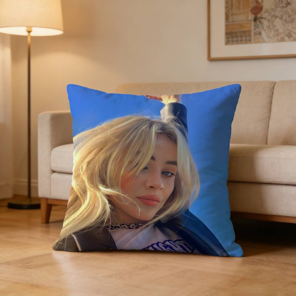 SSabrina Carpenter Pillow Case for Sofa Living Room Home Office Decor Protective Cover