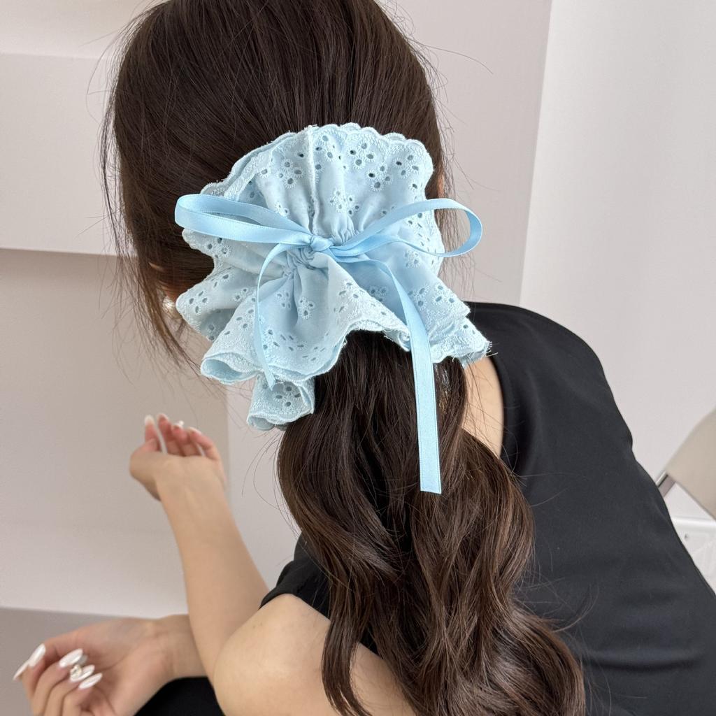 Large Big Elastic Hair Band Accessoires for Girl Women Korean Ties Scrunchies Rubber Designer Ribbon Popular Kpop Sweets Fashion
