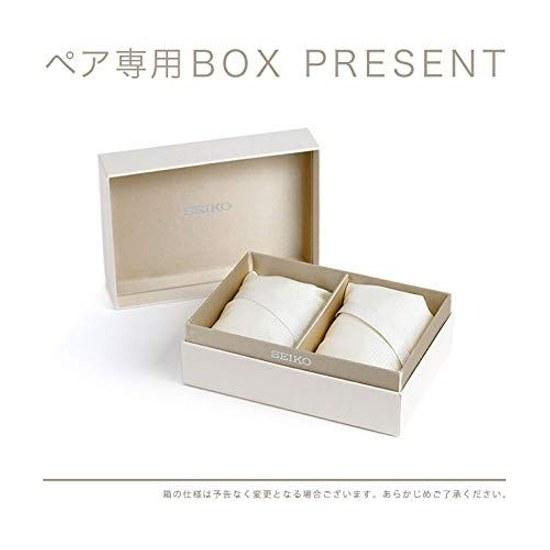 SEIKO wristwatch pair watch box wrapping selection limited distribution model radio solar couple anniversary SBTM317 SWFH125 mens womens