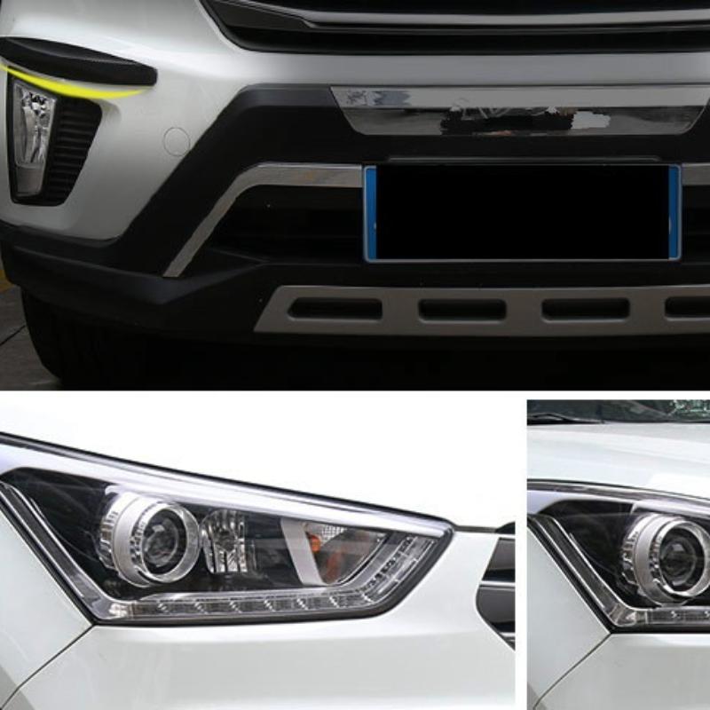 2pcs/set Universal Car Bumper Carbon Fiber Rubber Bumper Protection Car Anti-collision Strip