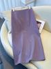 **Purple A-Line Midi Skirt for Women - Stylish Butterfly Suit for 2025 Spring, Autumn, and Winter**
