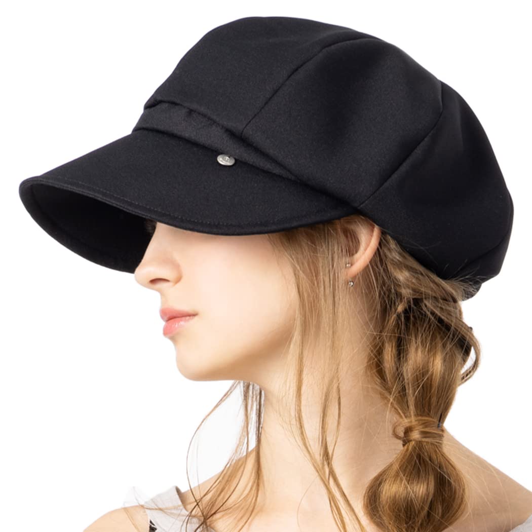 

[Loo&c] Женская кепка-ньюсбой, Широкие поля, Большой размер, Прохладная на ощупь, Кепка-ньюсбой Diclasse, Защита от УФ-лучей, Полное затемнение, 100% затемнение, УФ