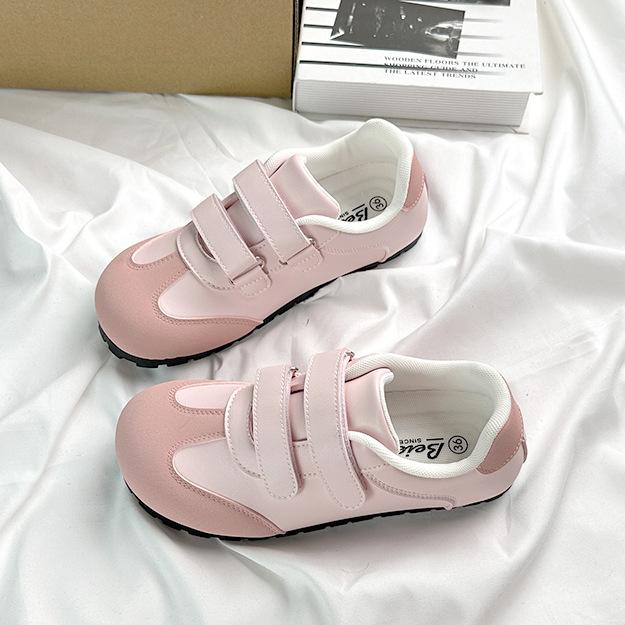 B1 Belle Puff Velcro Board Shoes 22 Autumn Breathable Low Top Casual Candy Color