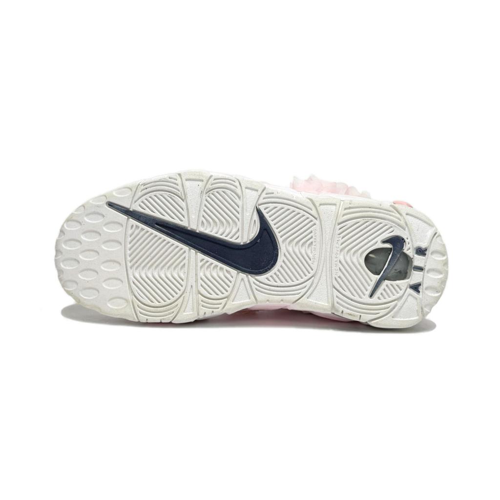 Nike Air More Uptempo Pure White Bridal, Lolita Cushioning Mid Top Basketball Shoes Women's White Pink DH9719-100(Team610-)