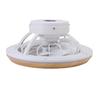 LED Ceiling Fan Light 360 Degree Rotating APP Control Stepless Dimmable Flush Mount LED Chandelier with Timing Remote