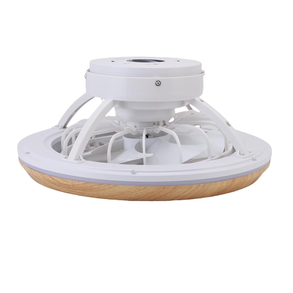 LED Ceiling Fan Light 360 Degree Rotating APP Control Stepless Dimmable Flush Mount LED Chandelier with Timing Remote