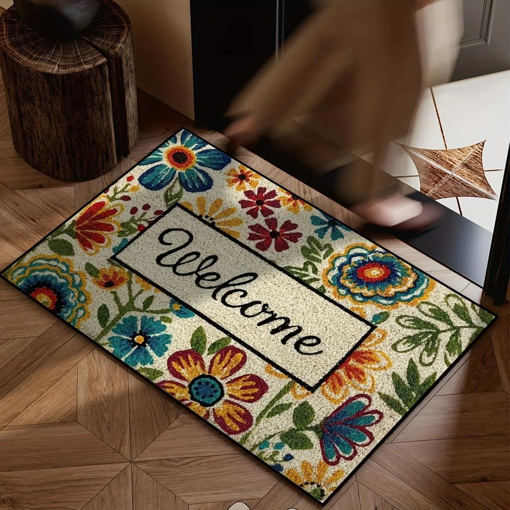 Funny Welcome Mats Simple and Cute Pattern Door Mat Outdoor Mat Doormat Outdoor Indoor Entrance Front Door Mat