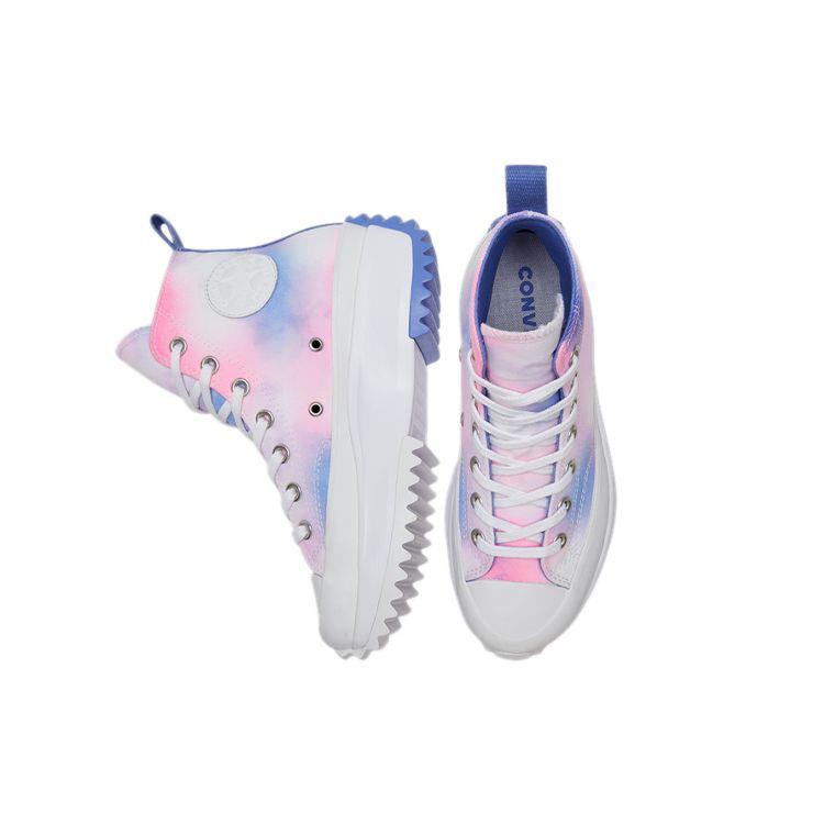 Converse Run Star Hike High Cloud Wash - Storm Pink Women Sneakers Multi-Color White Purple 572571C