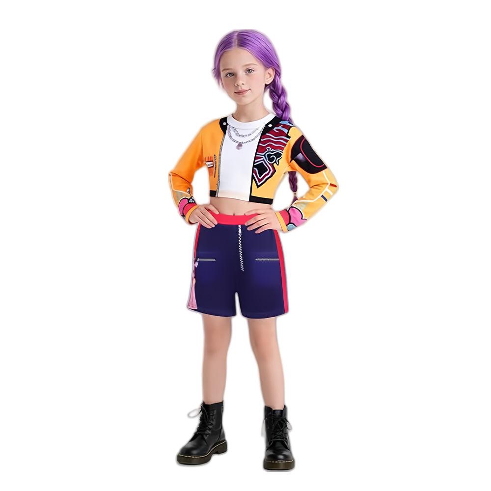 Girl group singing costume K-POP witch hunting girl group cos children s costume Zoe cosplay Halloween Rumi costume 110cm