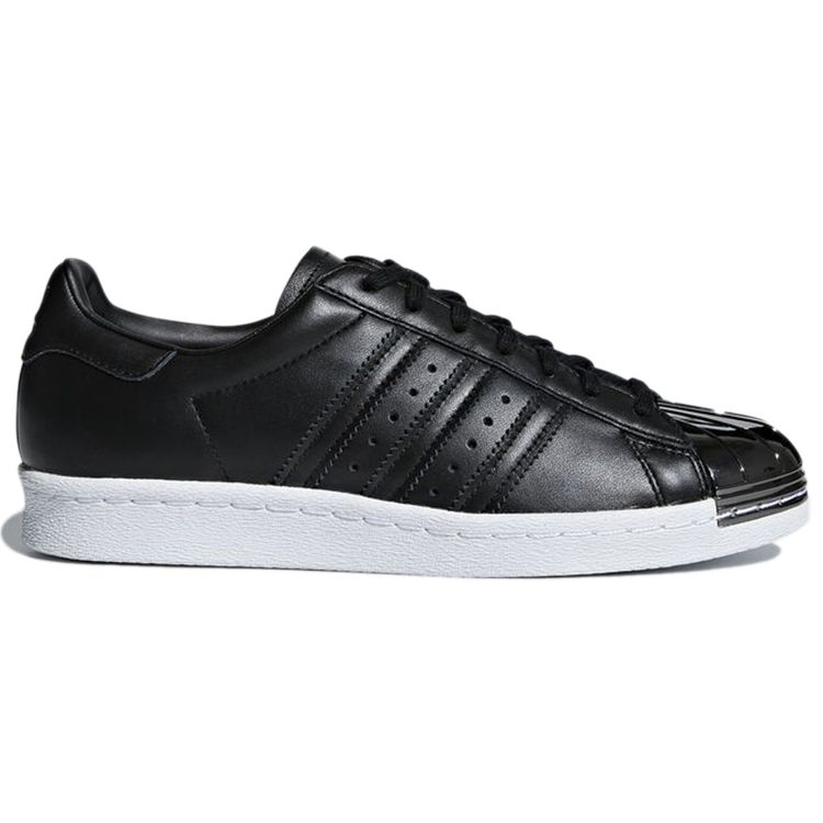 Adidas Originals Superstar 80S Casual Low-Top Sneakers Women Sneakers Obsidian-Black DB2152