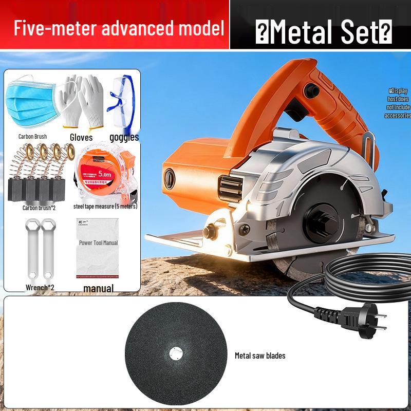 High-Power Multifunctional Handheld Electric Saw for Tile, Stone, Metal, and Woodworking