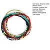 7Pcs/Set Bohemia Style Colorful Beads Anklets Handmade Creative Elastic Summer Beach Anklet Foot Chains Jewelry Gift