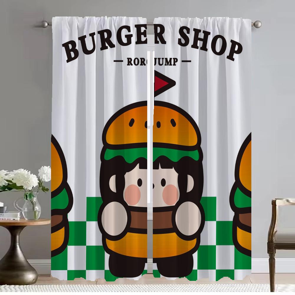 Anti-mosquito Curtains 2 Pieces Rorojump Tulle for Bedroom Blackout Curtain Shades Curtains Child Room Partition Living Kitchen