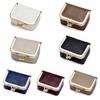 Genuine Leather Kiss Lock Coin Purse Solid Color Small Item Bag Leather Jewelry Bag  Earrings