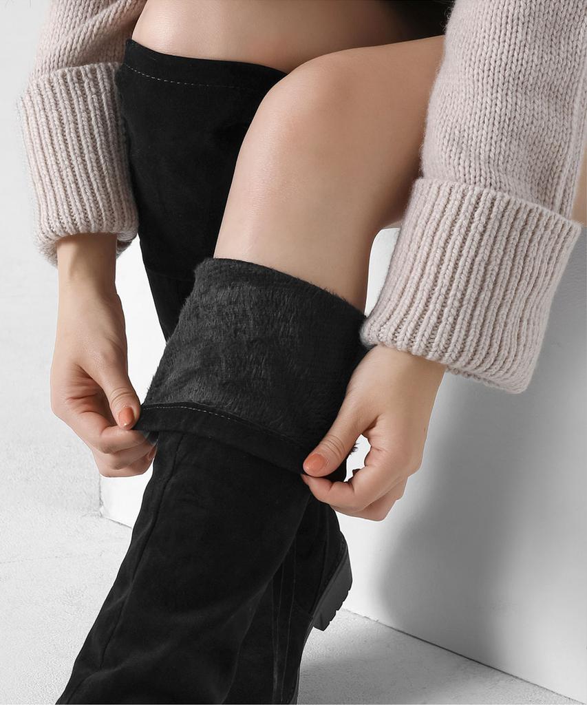 Chaakan Ivan Fur-Lined Knee-High Long Boots Blsdr4E235